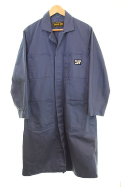 グルーヴィンハイ GROOVIN HIGH 1950s Style shop coat ショップコート ワーク ロング ヘリンボーンツイル HBT ジャケット ネイビー Sサイズ 103MT-2235