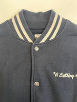 ア ベイシング エイプ A BATHING APE 00s 初期 SWEAT VARSITY JACKET GENERAL MADE ジェネラル スタジャン スウェット 裏原 ヴィンテージ BAPE ジャケット ブラック Mサイズ 101MT-5137