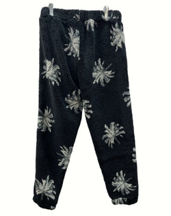 ウィンダンシー WIND AND SEA WDS Palm tree Fleece Pants パーム ツリー フリース パンツ 黒 花・植物 WDS-O-PMT-23-Q2-PT-01 ボトムスその他 ブラック Mサイズ 104MB-85