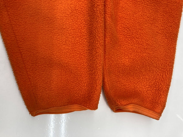 パタゴニア Patagonia 02年製 シンチラ スナップT フリース プルオーバー ハーフボタン リフレクター付 ロゴ刺繡 キッズ規格 ドミニカ共和国製 ORANGE 橙色 STYLE65569 ロゴ オレンジ KIDS XL(14) 104LT-260