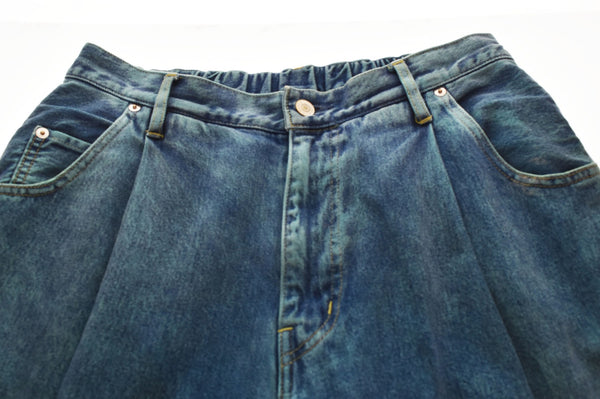 ネオンサイン NEON SIGN BAGGY DENIM SLACKS バギーテーパードパンツ 543 デニム ブルー 2 103MB-399