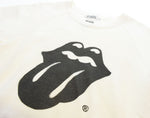 ヒステリックグラマー  HYSTERIC GLAMOUR THE ROLLING STONES ローリングストーンズ 半袖スウェットバンドＴ 白 0221CS04 Tシャツ ホワイト Mサイズ 103MT-2729