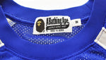 アベイシングエイプ A BATHING APE ソリッドカモジャカードマルチフットボールジャージ 001CSL301312M Tシャツ ブルー Mサイズ 103MT-2994