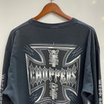 【曜日割引対象外】 ウエストコーストチョッパーズ WEST COAST CHOPPERS JESSE WHO 00's メキシコ製 ロンT ブラック XLサイズ 201MT-3718 VB