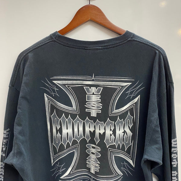 【曜日割引対象外】 ウエストコーストチョッパーズ WEST COAST CHOPPERS JESSE WHO 00's メキシコ製 ロンT ブラック XLサイズ 201MT-3718 VB