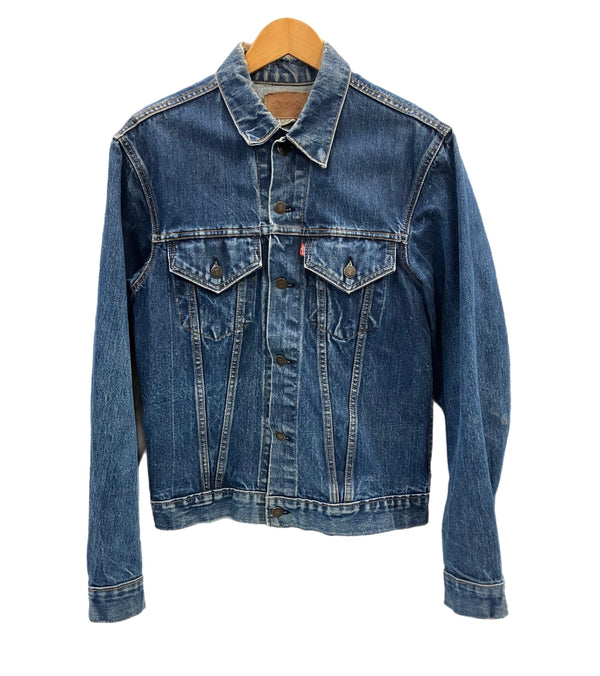 リーバイス Levi's 70's 70年代 71205 BIGE ロング丈 ボタン裏524刻印 ケアタグ デニムジャケット Gジャン 4th トラッカージャケット VINTAGE ヴィンテージ MADE IN USA アメリカ製 ジャケット ブルー 101MT-5397