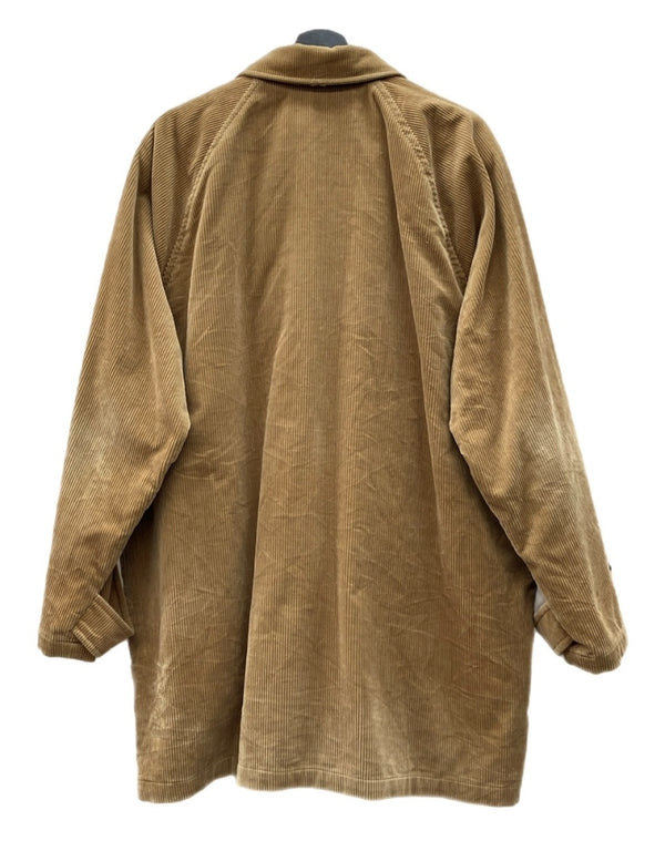 ラルフローレン RalphLauren CORDUROY COAT コーデュロイ コート カバーオール ダブルジップ ロング アウター ジャケット キャメル 茶 コート 無地 ベージュ Lサイズ 104MT-1730