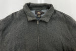 ダブルアールエル RRL 90s 90年代 三ツ星タグ ウール ジップアップ ブルゾン アウター 灰色  ジャケット 無地 グレー 2XLサイズ 104MT-1994