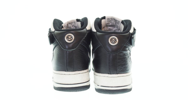 ナイキ NIKE Stussy Air Force 1 Mid Black and Light Bone ステューシー  エアフォース1 ミッド スニーカー DJ7840-002 メンズ靴 スニーカー ホワイト 27.5cm 103S-984