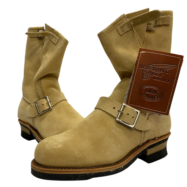 【曜日割引対象外】 レッドウィング RED WING エンジニアブーツ PT99前期 低ベルト 8268 メンズ靴 ブーツ エンジニア ベージュ 26cmサイズ 201-shoes1461 VB