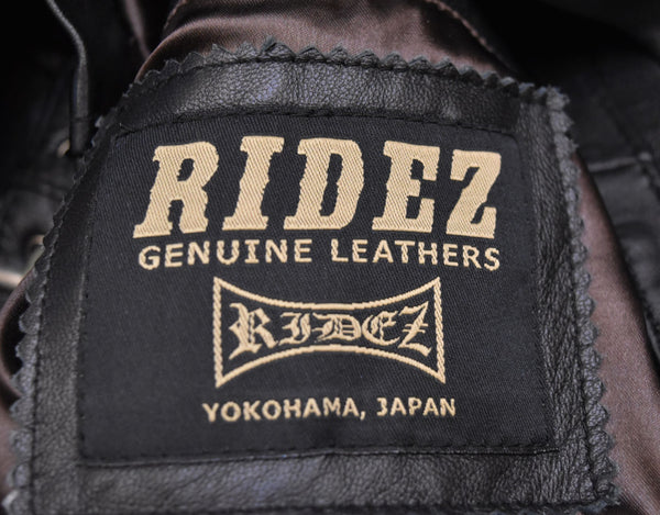ライズ RIDEZ ACE JACKET シープ シングルライダースジャケット 黒 ジャケット ブラック Mサイズ 103MT-2521