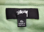 ステューシー STUSSY stitch label hoodie ステッチラベルフーディー パーカ グリーン LLサイズ 103MT-3421
