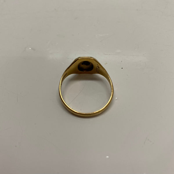 【曜日割引対象外】 【中古】ヴィンテージ vintage 30's JOSTEN カレッジリング 10K 21号 1933年 メンズジュエリー・アクセサリー インディアンジュエリー 指輪・リング ゴールド 201goods-797 VB