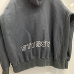 【曜日割引対象外】 ステューシー STUSSY × Champion 90's フルスナップボタン REVERSE WEAVE パーカ ブラック Lサイズ 201MT-4765 VB