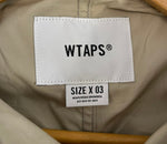 ダブルタップス WTAPS WTAPS BUDS/SS/COTTON.TWILL 半袖 ワークシャツ ロゴ刺繍  221BRDT-SHM06 サイズ 03 半袖シャツ ロゴ ベージュ 101MT-4467