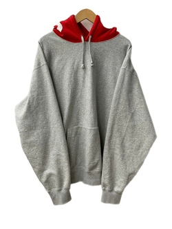 シュプリーム SUPREME 21AW Contrast Hooded Sweatshirt パーカ ロゴ グレー XLサイズ 201MT-2272