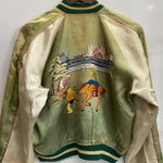 【曜日割引対象外】 ヴィンテージ vintage 50's Souvenir Jacket KOREA SPEED バタフライZIP スカジャン ジャケット ブラック 201MT-3859 VB