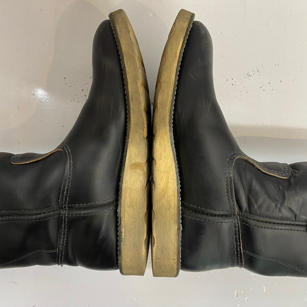 【曜日割引対象外】 レッドウィング RED WING 90's 97年製 茶芯 7E 箱付き 8169 メンズ靴 ブーツ ペコスタイプ ブラック 25.5cmサイズ 201-shoes1556 VB