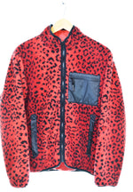 シュプリーム SUPREME 17AW Leopard Fleece Reversible Jacket レオパードフリース リバーシブルジャケット ジャケット レッド Sサイズ 103MT-3096