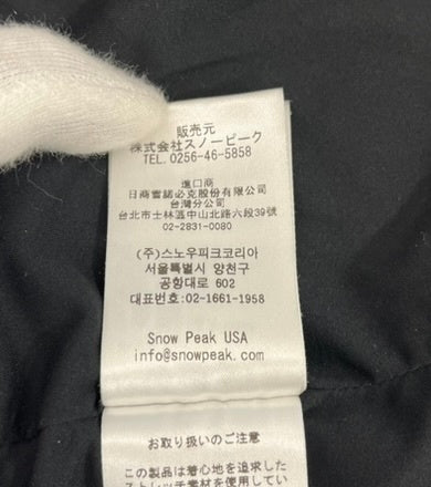 スノーピーク Snow Peak FLEXIBLE INSULATED CARDIGAN フレキシブル インシュレイテッド カーディガン 黒 SW-20AU001 ジャケット ブラック Mサイズ 101MT-4632