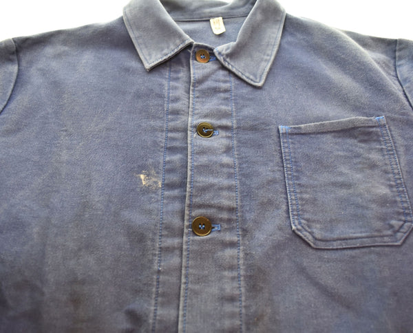 ヴィンテージ  Vintage 50's 60's FRENCH WORK MOLESKIN JACKETフレンチワーク モールスキンジャケット ジャケット ブルー 103MT-2971