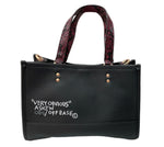 コーチ COACH × バスキア Basquia デンプシーキャリーオール ハンドバッグ トートバッグ ショルダーバッグ チャーム レザー BLACK 黒 F2161-C5661 バッグ レディースバッグ 2way・3wayバッグ ロゴ ブラック 104B-63