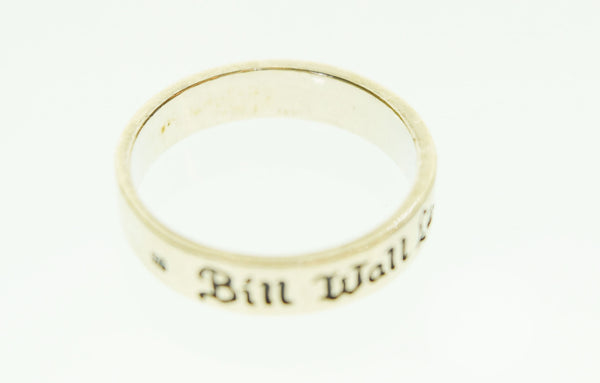 ビルウォールレザー  BWL Bill Wall Leather 25th バンド リング 925 メンズジュエリー・アクセサリー ハワイアンジュエリー 指輪・リング シルバー 103G-180