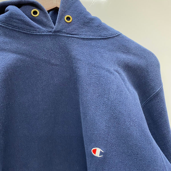 【曜日割引対象外】 チャンピオン Champion 90's リバースウィーブ USA製 パーカ ネイビー XLサイズ 201MT-4782 VB