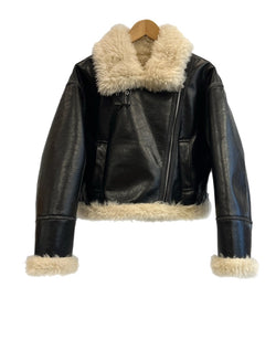 ムルーア MURUA ヴィンテージライクショートフェイクムートン ショート丈 ファー 黒 012450200101-01 ジャケット ブラック フリーサイズ 101LT-197