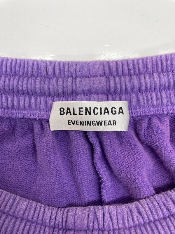 バレンシアガ BALENCIAGA EVENINGWEAR 22SS Baggy Sweatpants バギー スウェットパンツ ワイド ズボン 紫 無地 682143 TLVN2 ボトムスその他 パープル Mサイズ 104MB-390