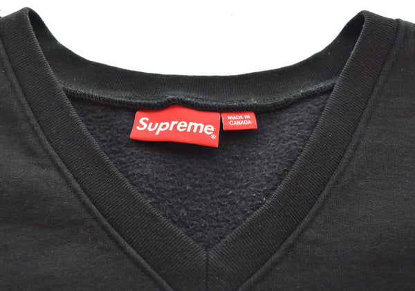 シュプリーム SUPREME  23SS SWEAT Shirt Vest Vネック スウェット ベスト ベスト ブラック Mサイズ 103MT-3021