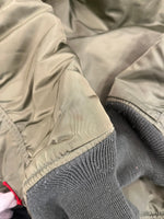 ステューシー STUSSY ×ALPHA×fragment design 25周年記念 MA-1 フライトジャケット ボンバージャケット アルファ フラグメント 緑 0615-00-573-8335 ジャケット カーキ Lサイズ 101MT-5124