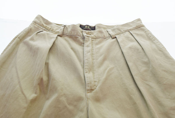 ダブルアールエル RRL Ralph Lauren ラルフローレン 90's 初期 三つ星 タグ タック パンツ C-TK1247 チノパン ベージュ Mサイズ 103MB-456