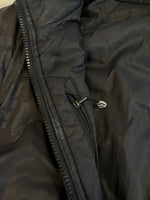 ステューシー STUSSY ロゴ総柄 無地 リバーシブル パフジャケット 中綿ジャケット 黒 ジャケット ブラック Lサイズ 101MT-5411