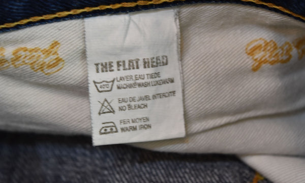 フラットヘッド FLAT HEAD タイトテーパードストレート ジーンズ デニムパンツ インディゴ 3002 デニム ブルー 31 103MB-397