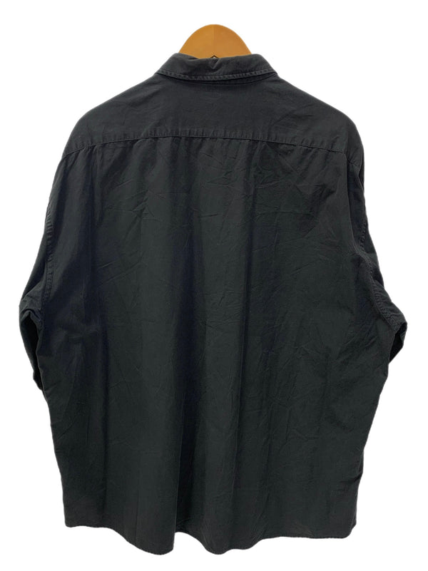 ポータークラシック PORTER CLASSIC 長袖シャツ 無地 ブラック XLサイズ 201MT-3794