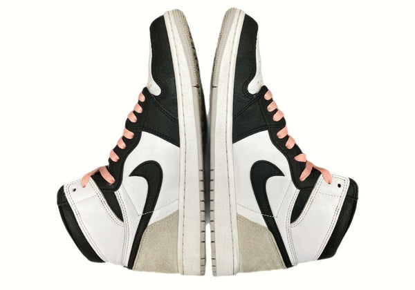 ナイキ NIKE 22年製 AIR JORDAN 1 RETRO HIGH OG BLEACHED CORAL エア ジョーダン レトロ ハイ ブリーチド コーラル AJ1 白 灰 黒 555088-108 メンズ靴 スニーカー ホワイト 27.5cm 104S-642