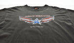 ハーレーダビッドソン Harley Davidson 2000年代 00's イーグル Eagle Tシャツ グレー Lサイズ 103MT-2842