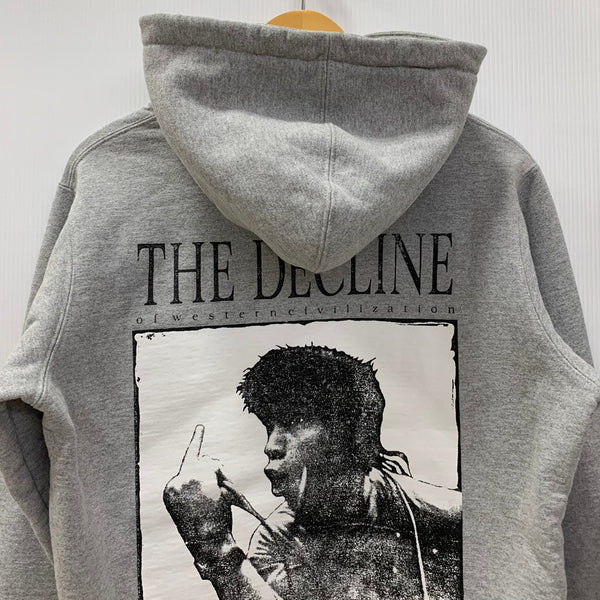 シュプリーム SUPREME 17AW Decline Hooded Sweatshirt カナダ製 パーカ グレー Sサイズ 201MT-4535