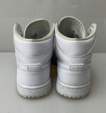 ナイキ NIKE エア ジョーダン 1 ミッド 'トリプル ホワイト' AIR JORDAN 1 MID GS 'TRIPLE WHITE' 554725-130 メンズ靴 スニーカー ホワイト 23.5サイズ 201-shoes897