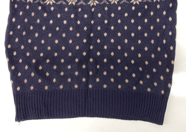 ダブルアールエル RRL 90s NORDIC SWEATER ノルディック セーター ニット トナカイ柄 三ツ星タグ Ralph Lauren 紺 セーター 総柄 ネイビー Lサイズ 104MT-2069
