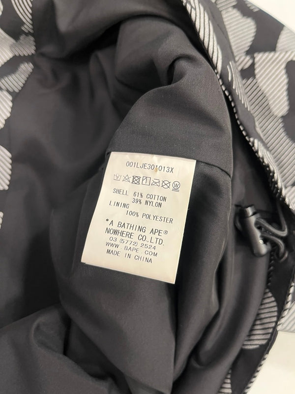 ア ベイシング エイプ A BATHING APE BAPE 総柄 マウンテンパーカー フーデッド ジップアップ ジャケット 001LJE301013X ジャケット マルチカラー Lサイズ 101MT-5301