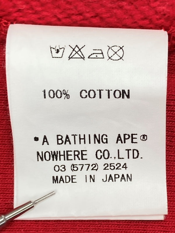 アベイシングエイプ A BATHING APE × Kaws カウズ 2006 Baby Milo Full Zip Hoodie ベビーマイロ フルジップ フーディ 赤  パーカ キャラクター レッド Sサイズ 104MT-1950