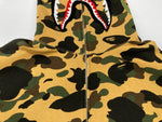 アベイシングエイプ A BATHING APE 1st Camo Shark Full Zip Hoodie シャーク フルジップ フーディー 緑 001ZPJ801009M パーカ カモフラージュ・迷彩 グリーン XLサイズ 104MT-2150