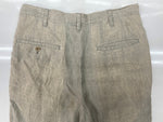 ヨウジヤマモト Yohji Yamamoto POUR HOMME 2TUCK LINEN PANTS リネン パンツ ジップフライ ズボン 薄茶 無地 HJ-P29-324 スラックス ベージュ サイズ 2 104MB-387