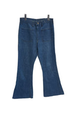 ヴィンテージ vintage 70s 70's 70年代 SWEET ORR セーラーパンツ SCOVILLジップ フレアデニム フレアパンツ ボトムスその他 ブルー 101MB-738