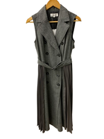 アルページュストーリー Arpege story ジレトレンチ サイドプリーツ ベルト付き ベスト グレー 201LT-456