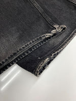 エムエーエスユー MASU BOYS FEATHER BAGGY JEANS フェザー バギー ジーンズ エンジェル 羽 ジップフライ デニム 黒 総柄 MBFW-PTB224L デニム ブラック サイズ 44 104MB-276