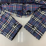 バーバリー Burberry ノバチェック シャツ 現行 長袖シャツ ブルー Lサイズ 201MT-4215