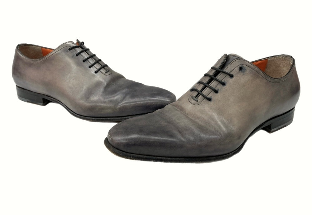 サントーニ Santoni Dress Shoes ドレス シューズ レザー ホールカット ストレートチップ 灰色 B65A メンズ靴 ブーツ その他  グレー 6 1/2 104-shoes416 | 古着通販のドンドンサガール